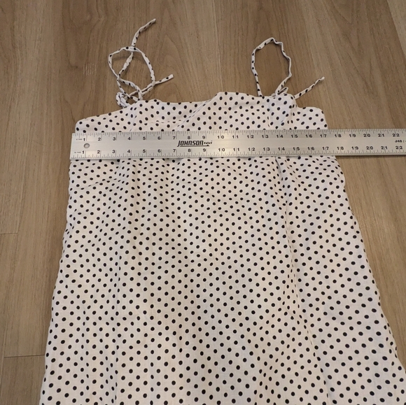 Reformation Polka Dot Irene Linen Jacket And Aubrey Dress Size M - Picture 10 of 10